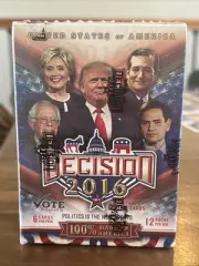 2016 Decision Political Trading Cards Blaster Box-Donald Trump, Clinton, Obama++