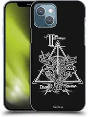 Head Case Designs Officially Licensed Harry Potter Triangle Symbol Deathly Hallows XIV Hard Back Case Compatible with Apple iPhone 13