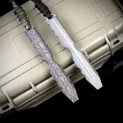 NewTitanium Alloy Pocket Pry Bar Crowbar Lanyard Pendant EDC Outdoor Multi Tools
