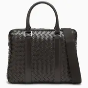 [Bottega Veneta] Intrecciato Brown small Business Bag One size Brown