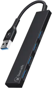 Bonelk Long-Life USB-A to 4 Port USB 3.0 (Black)