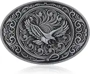 JAOYU Long Horn Western Belt Buckle for Men Women Cowboy Belt Buckle Vintage Cowgirl Belt Buckles Horse Deer Belt Buckle