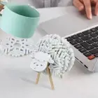 Felt Coasters Snowflake Wool Set with Sheep Holder for Table Hot