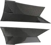 Car Side Skirts Splitters Cover Compatible for Benz C Class W205 C63 2 Door 2015-2017 Carbon Fiber Rear Side Air Vents Covers