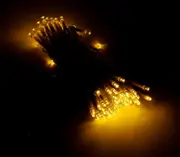 Ozoffer Fairy Lights Warm White Coloured Battery LED Operated 100 Lights 10 Meter