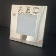TIFFANY & CO. NEW Sterling Silver ABC Animals Kids Baby Picture Frame 5x5 Box