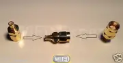 1 x Gold Plated SMA Male to MCX Male Straight RF Connector Adapter USA
