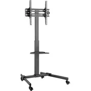 Atdec Display Cart - 20 kg Capacity - 4 Casters - 50.80 mm Caster Size - Steel - Black