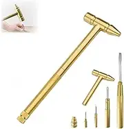 Willedup Hammer Micro Mini, 6 in1 Micro Mini Multifunction Copper Hammer, New Portable Screwdriver Hand Tools Sets, Multi-function Repair Tool Set for Home (1SET)