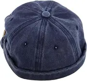 [BESPORTBLE] Vintage Skull Hat Retro Brimless Cotton Hat for Men Unisex Design Breathable and Comfortable for Summer