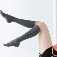 在飛比找蝦皮商城精選優惠-四季新款瑜伽襪 女士中筒 方格舞蹈襪 成人健身五指襪 防滑分