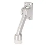 BRINKS Commercial - 4" Kick-Down Door Stop, Satin Chrome Finish - Non-Obtrusi...