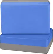 IWORKOUT Yoga Blocks 2 Pack, High Density 23 x 15 x 8 cm , EVA Yoga Bricks (Set of 2 ), Lightweight Fitness Foam Bricks, Anti-Slip,Soft, for Yoga,Pilates,Gym Practice,Flexibility,Backbends,Improve Balance