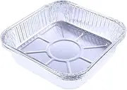 Home Master 4PK Aluminium Foil Trays Square Durable Premium Quality 20cm