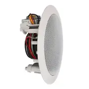 Pyle 5.25” 2-Way 70V Audio Stereo Ceiling and Wall Mount Speaker (White)