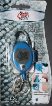 Cuda KNOT TYING TOOL with Line Cutter, Lanyard, Ring and Clip. NEW. 2.5" Fishing