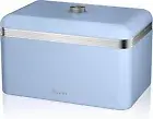 Swan SWKA1010BLN Retro Bread Bin, Metal, Blue, 18 Litre Storage Capacity