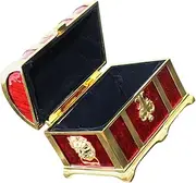 Zerodeko Box Retro Treasure Box for Decorative Storage Box with Lid for Home Keepsakes and Handicraft Storage for Diaries Postcards and More
