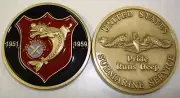 NAVY SUBMARINE USS BARRACUDA MILITARY PRIDE RUNS DEEP CHALLENGE COIN