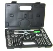 40 pcs Tap and Die Set Metric Thread Renewing Tapping Threading Chasing tools MM