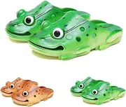 [UZAIN] Unisex Funny Cartoon Frog Slippers, Frog Slides, bass Sandals, Animal Slippers, Summer Beach Sandals Pool Shower Shoes