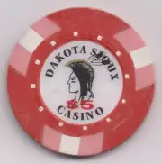 Dakota Sioux $5 Chip Casino Tokio North Dakota