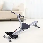 JJoias Rowing Machine, Water Rowing Machine Indoor Water Rowing Machine with Adjustable Resistance with LCD Display, Home Fitness Equipment, Build Muscles and Improve Heart Health