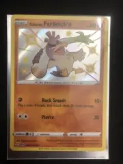 Pokemon Galarian Farfetch’d Sv063/sv122 Shiny Holo In Hand Shining Fates