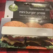 Hometown Gourmet Mini Burger Press Great For Making Sliders Brand New
