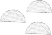 CIYODO 3 Pcs Japanese Style Semi Circle Fine Mesh Net Heat Resistant Stainless Steel Sieve for Tempura Cooking