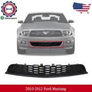 Front Bumper Grille Textured Gray Base Model - CAPA For 2010-2012 Ford Mustang