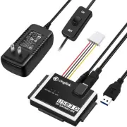 SATA IDE to USB 3.0 Adapter for Universal 2.5"/3.5" Inch IDE and SATA Externa...