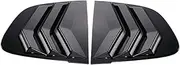 Compatible For Zeekr 001 Carbon Fiber Car Rear Window Blinds Side Tuyere Louvers Vent Styling Accessories(Glossy black)