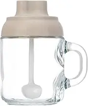 Salt Container - Salt Cellar With Lid And Spoon | Kitchen Accessories Utensils Gadgets for Condiment Cooking Baking Dining Home Garden Travel Coffee