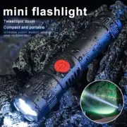 MIni LED Flashlight Tactical Light Super Bright Torch USB Rechargeable Lamp