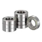 8pcs Deep Groove Ball Bearings 10x19x5mm Carbon Steel Balls Double Shield ABEC1