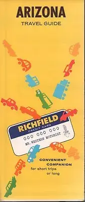1962 Richfield Road Map: Arizona NOS