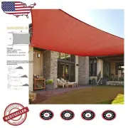 5'x7' Terra Red Rectangle Shade Sail - Stylish UV Protection for Outdoors