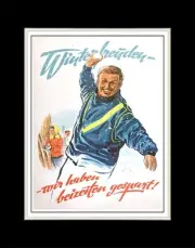 1958 Winter joys, we saved in good time - Matted for 11x14 Frame