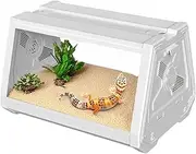 Reptile Terrarium - Reptile Pet Incubator Cage | Multifunctional Habitat Cage with Adjustable Lighting | Trapezoidal Designed Pet Incubation for Scorpions, Hermit Crabs