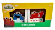 SESAME STREET BOOKENDS X 2 ELMO / COOKIE MONSTER - GIFT BOXED