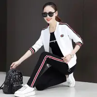 在飛比找ETMall東森購物網優惠-韓版時尚跑步棒球服休閑運動套裝