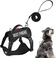 Dog Harnesses,Escape Proof Walking Mesh Cat Harness Set | Anti-Escape Reflective Strip Training Collar Soft Pet Supplies for Large Medium Travel