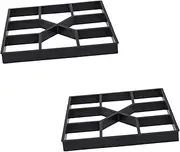 2pcs Cement Brick Mold Durable Path Molding Maker for DIY Garden Stepping Stones Easy to Use Lightweight Paving Mould for Creating Beautiful Pathways Your Outdoor Space