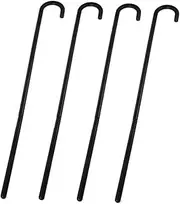 TINEASUR 4pcs Walking Cane Vintage Walking Stick Retro Halloween Costume Accessory for Cosplay Dress Up and Stage Performance Black