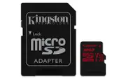 KINGSTON Canvas React: MicroSD 32GB , 100MB/s read and 70MB/s write with SD adapter SDCR/32GB
