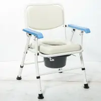 在飛比找樂天市場購物網優惠-便盆椅 便器椅 鐵製軟背/坐墊可收合 均佳 JCS-103