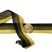 Mesh Stripe Braid Trim Athletic Ribbon Trim 1" Beige Khaki Brown 5 yds AR4