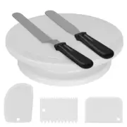 Cream Scraper 6 Piece Cake Decorating Kit Includes U4Q55597