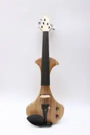 Advanced 5 String Electric Violin Kit 4/4 Full Size Clear paint With Case,Bow